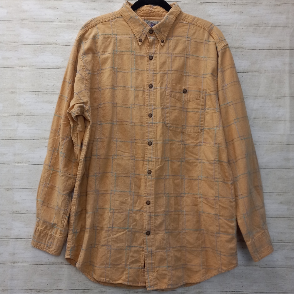 Territory Ahead Long Sleeve Textured Plaid Shirt XLT TALL